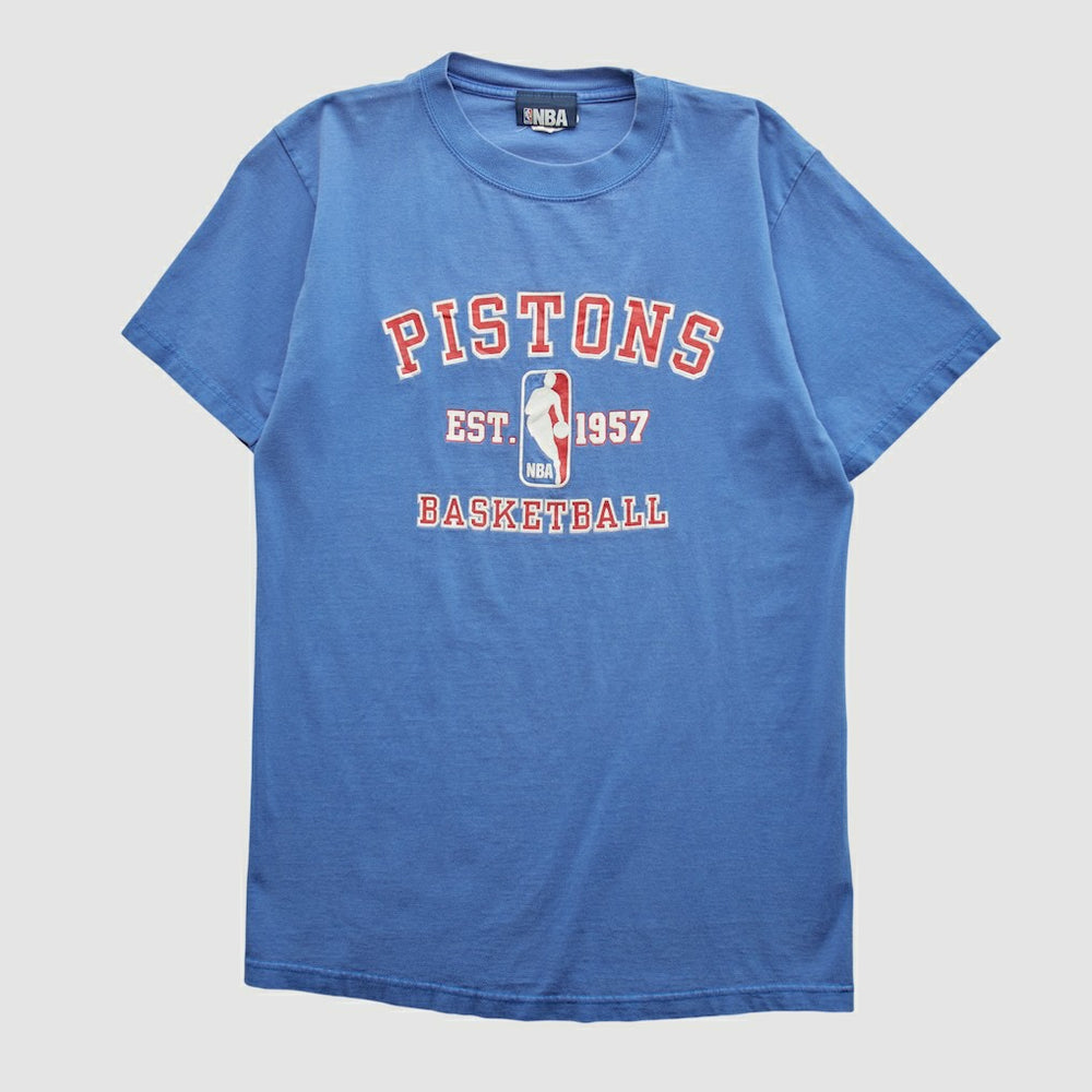 Detroit Pistons NBA 2000s T-shirt Blue Vintage - NBA
