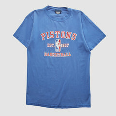 Detroit Pistons NBA 2000s T-shirt Blue Vintage - NBA