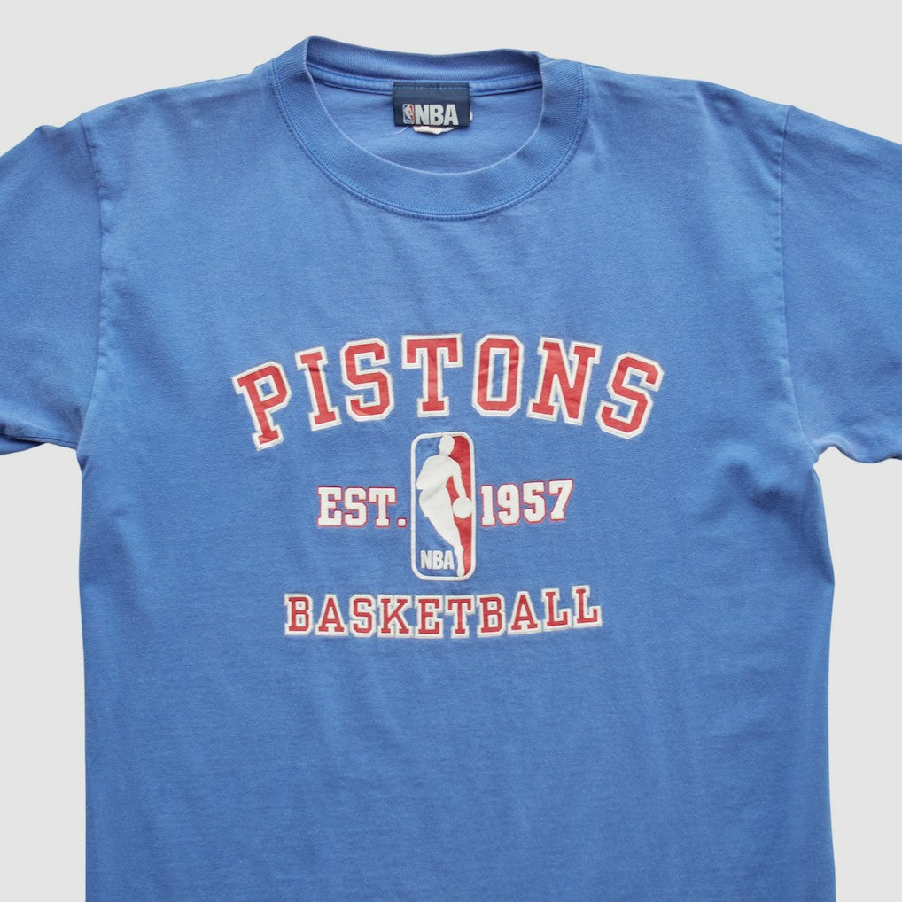 Detroit Pistons NBA 2000s T-shirt Blue Vintage - NBA