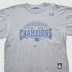 New England Patriots Reebok 2003 Long Sleeve T-shirt Heather Gray Vintage | Fanatics