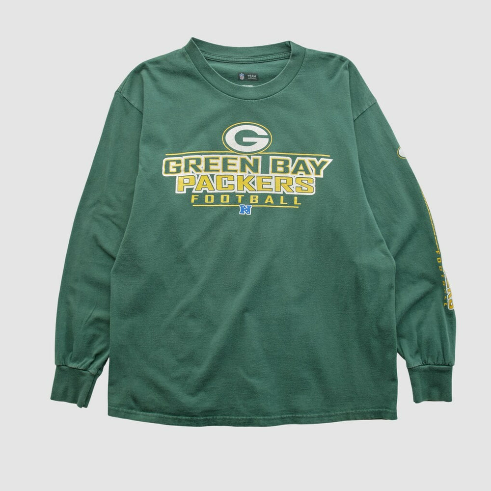 Green Bay Packers NFL 2000s Long Sleeve T-shirt Green Vintage | Fanatics