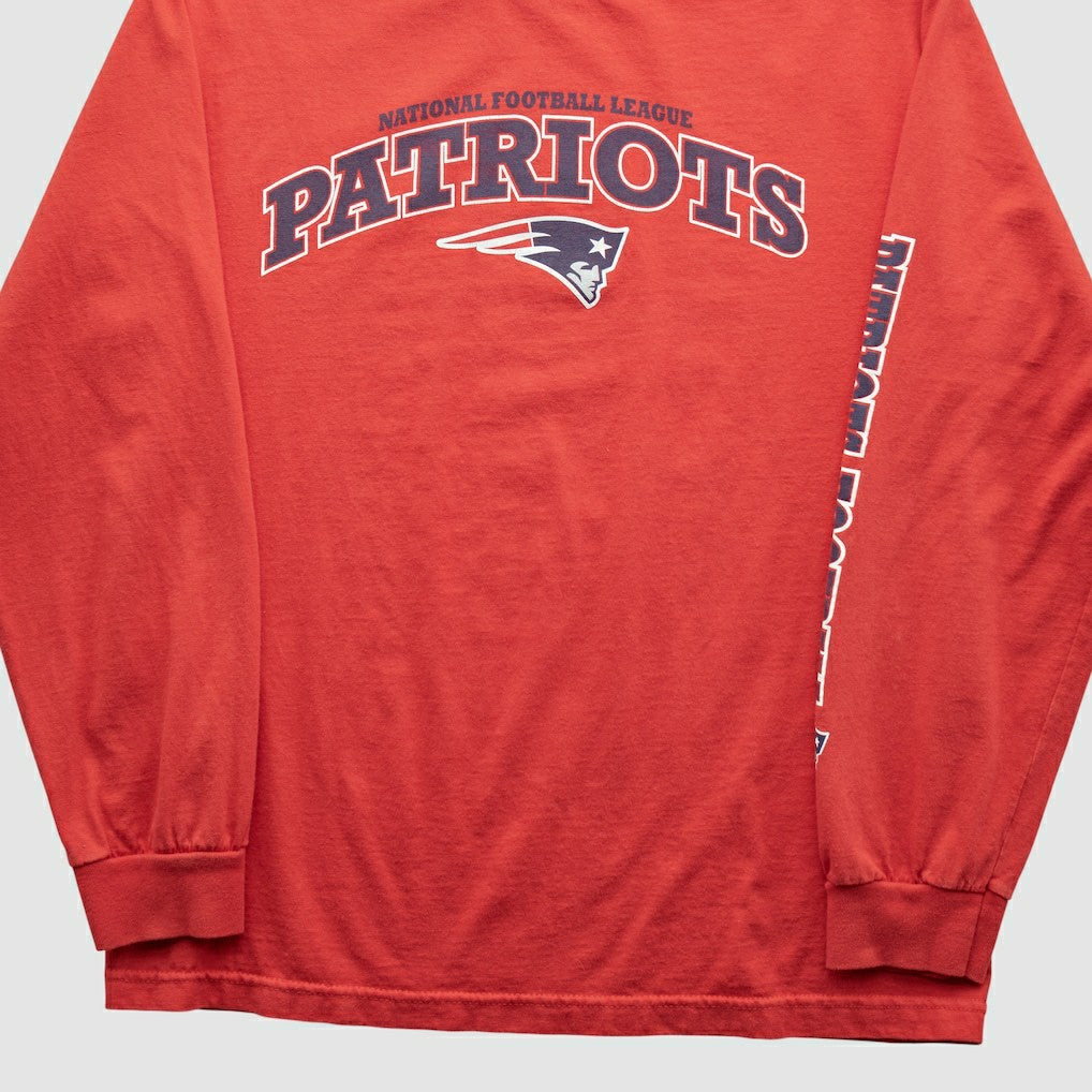 New England Patriots NFL 2010s Long Sleeve T-shirt Red Vintage | Fanatics