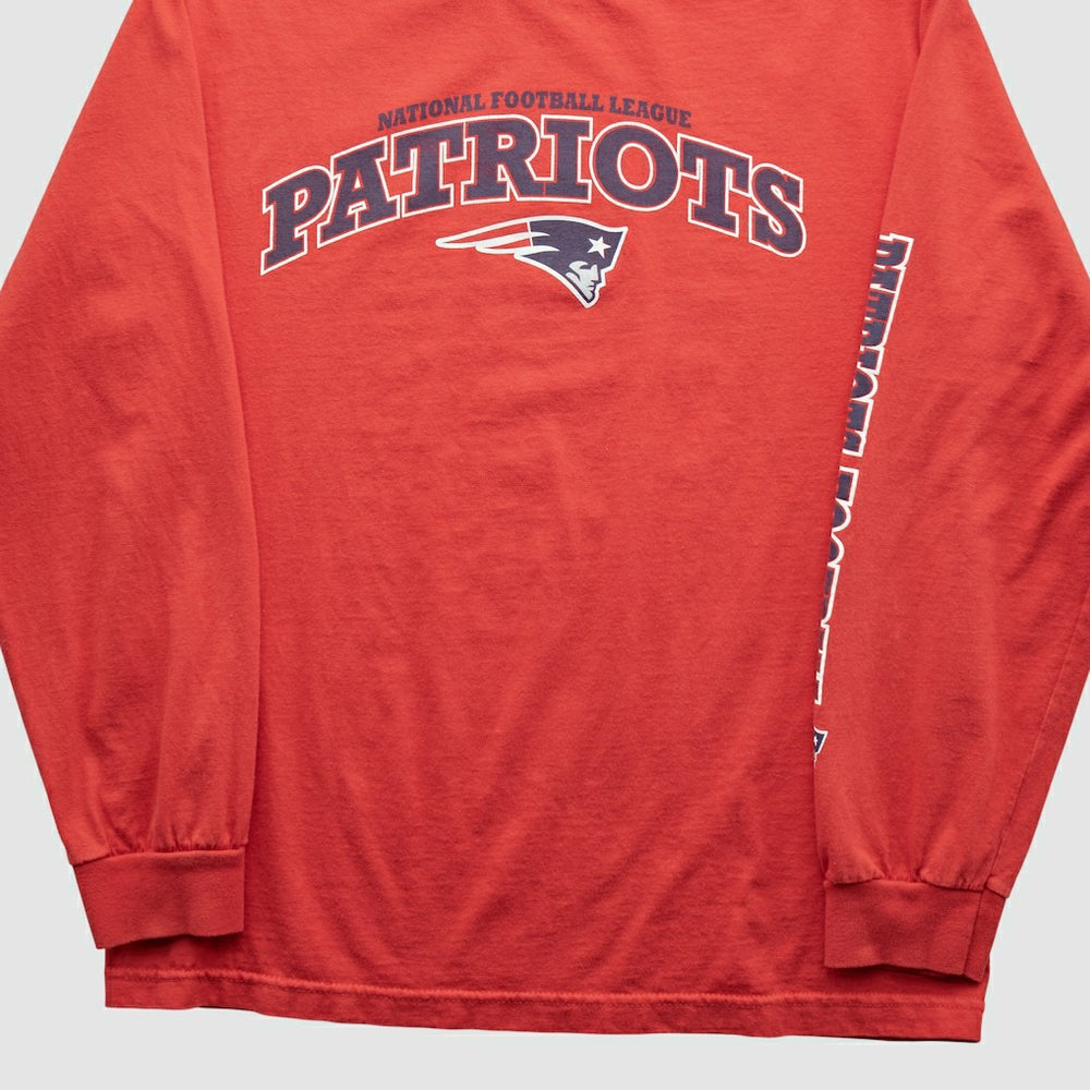 New England Patriots NFL 2010s Long Sleeve T-shirt Red Vintage | Fanatics