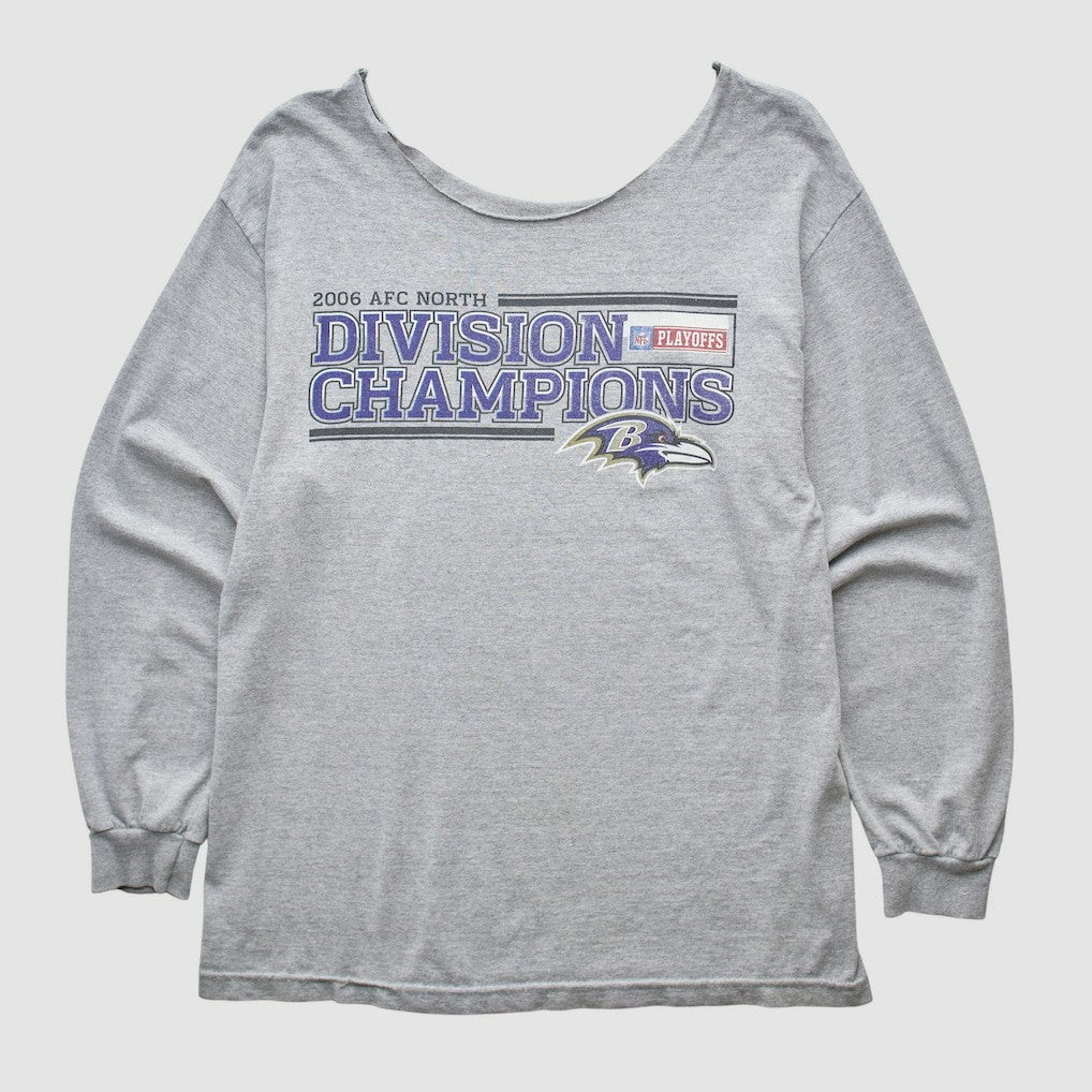 Baltimore Ravens 2006 Long Sleeve T-shirt Heather Gray Vintage | Fanatics