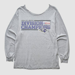 Baltimore Ravens 2006 Long Sleeve T-shirt Heather Gray Vintage | Fanatics