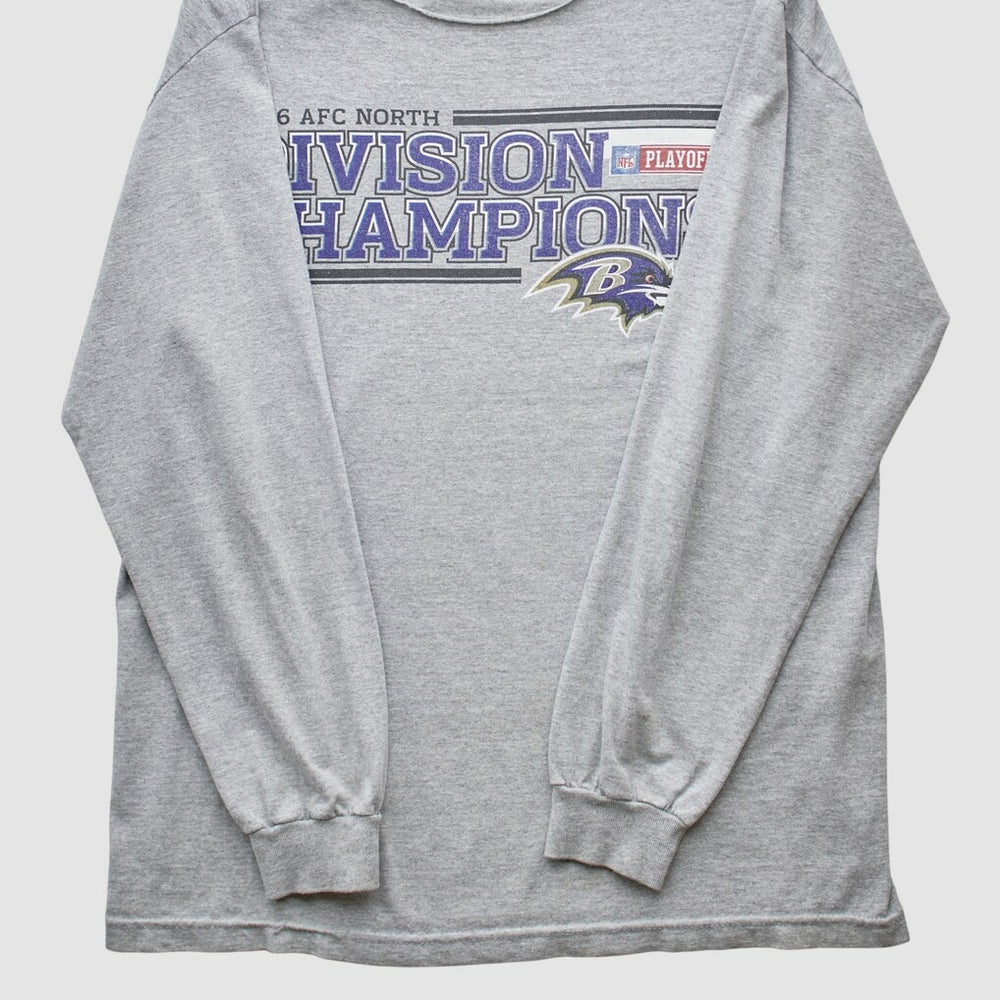 Baltimore Ravens 2006 Long Sleeve T-shirt Heather Gray Vintage | Fanatics