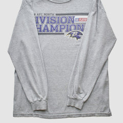 Baltimore Ravens 2006 Long Sleeve T-shirt Heather Gray Vintage | Fanatics