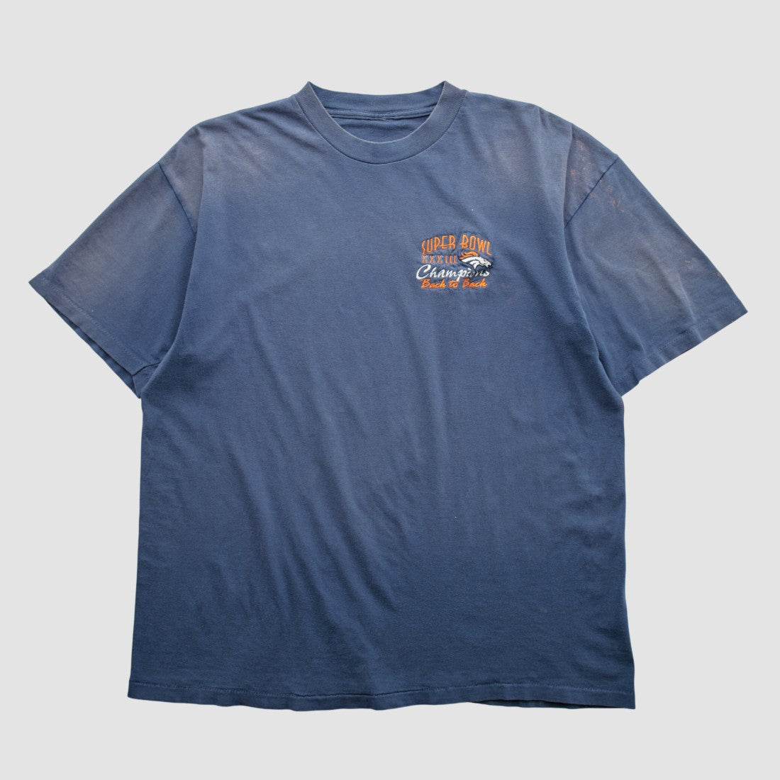 Denver Broncos 1999 T-shirt Blue Vintage | Fanatics