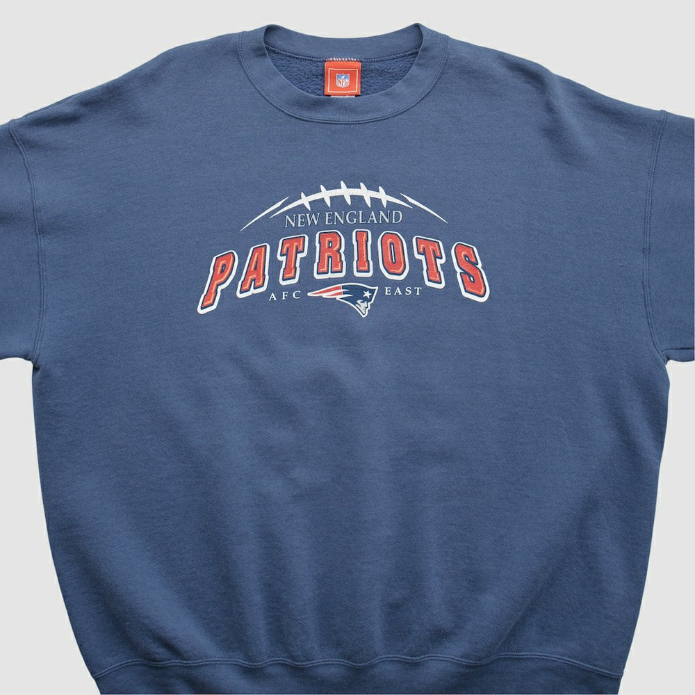 New England Patriots NFL 2000s Pullover Sweatshirt Navy Vintage | Fanatics