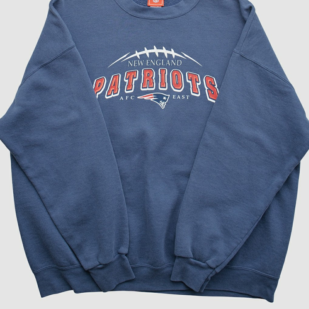 New England Patriots NFL 2000s Pullover Sweatshirt Navy Vintage | Fanatics