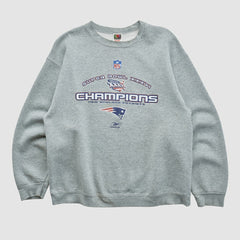 Super Bowl XXXVI Fruit of The Loom 2002 Pullover Sweatshirt Heather Gray Vintage | Fanatics