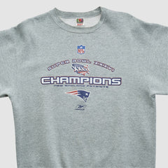 Super Bowl XXXVI Fruit of The Loom 2002 Pullover Sweatshirt Heather Gray Vintage | Fanatics