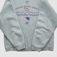 Super Bowl XXXVI Fruit of The Loom 2002 Pullover Sweatshirt Heather Gray Vintage | Fanatics
