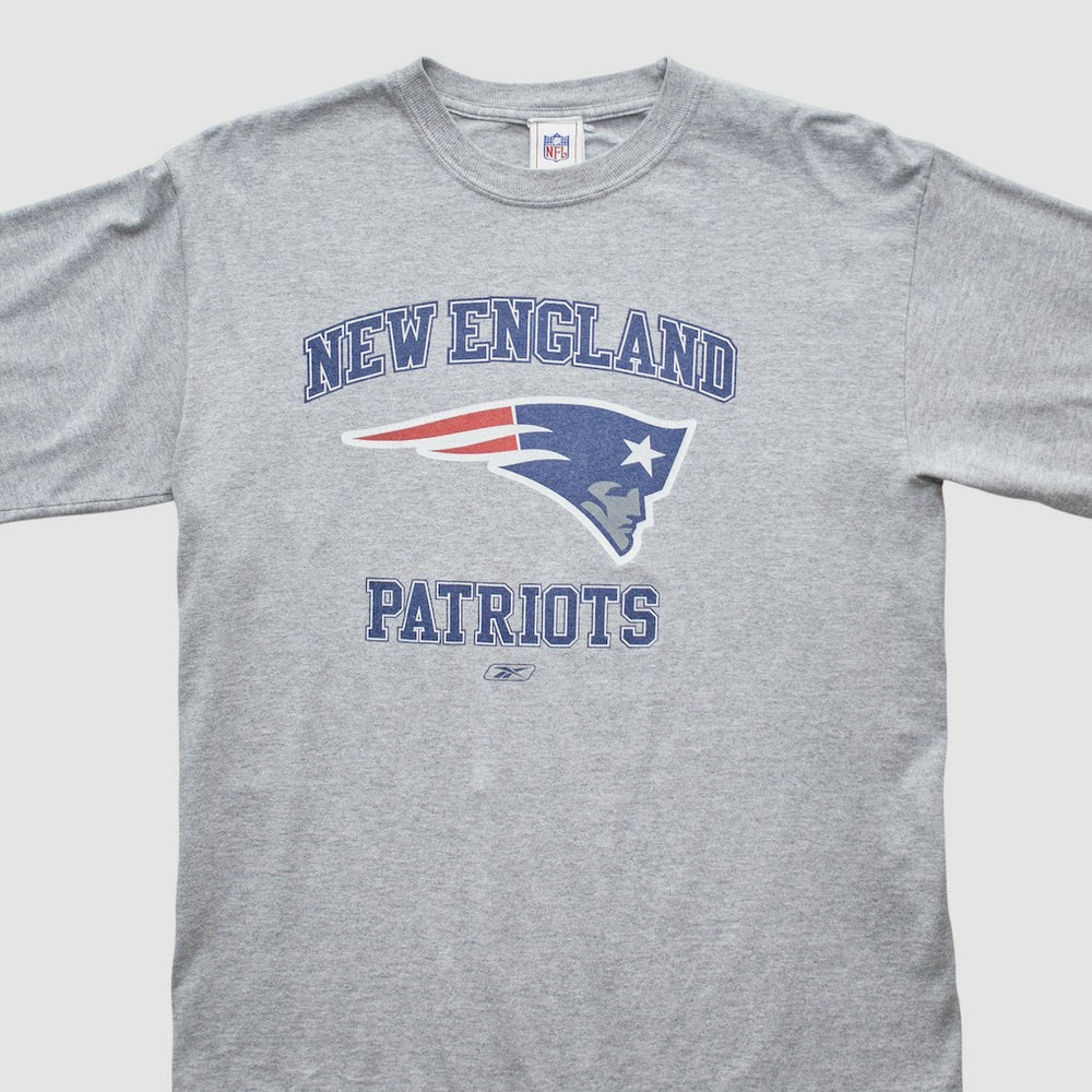 New England Patriots Reebok 2000s Long Sleeve T-shirt Heather Gray Vintage | Fanatics