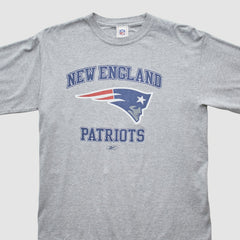 New England Patriots Reebok 2000s Long Sleeve T-shirt Heather Gray Vintage | Fanatics
