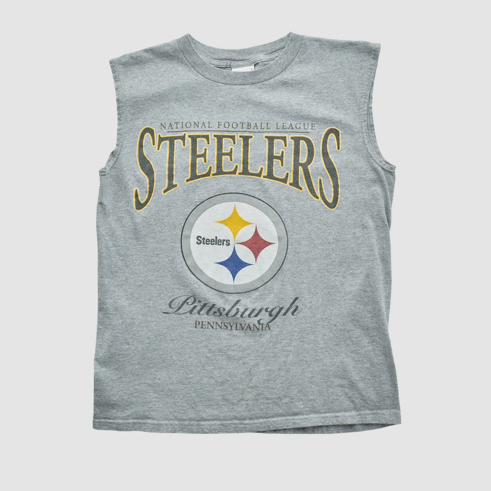 Pittsburgh Steelers 2000s Tank Heather Gray Vintage | Fanatics