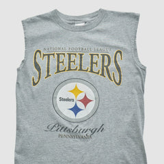 Pittsburgh Steelers 2000s Tank Heather Gray Vintage | Fanatics