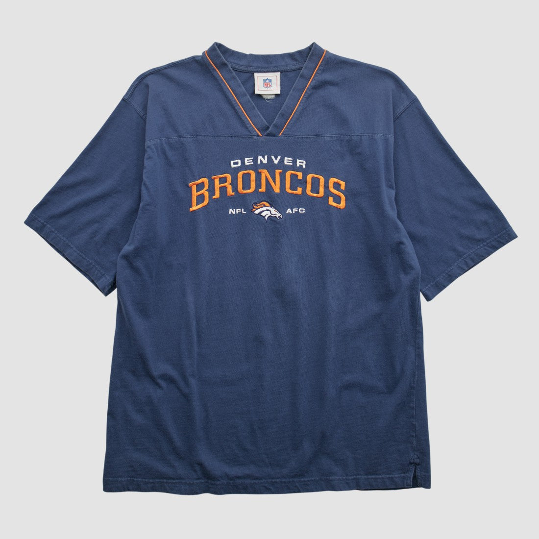Denver Broncos NFL 2000s T-shirt Navy Real Vintage | Fanatics
