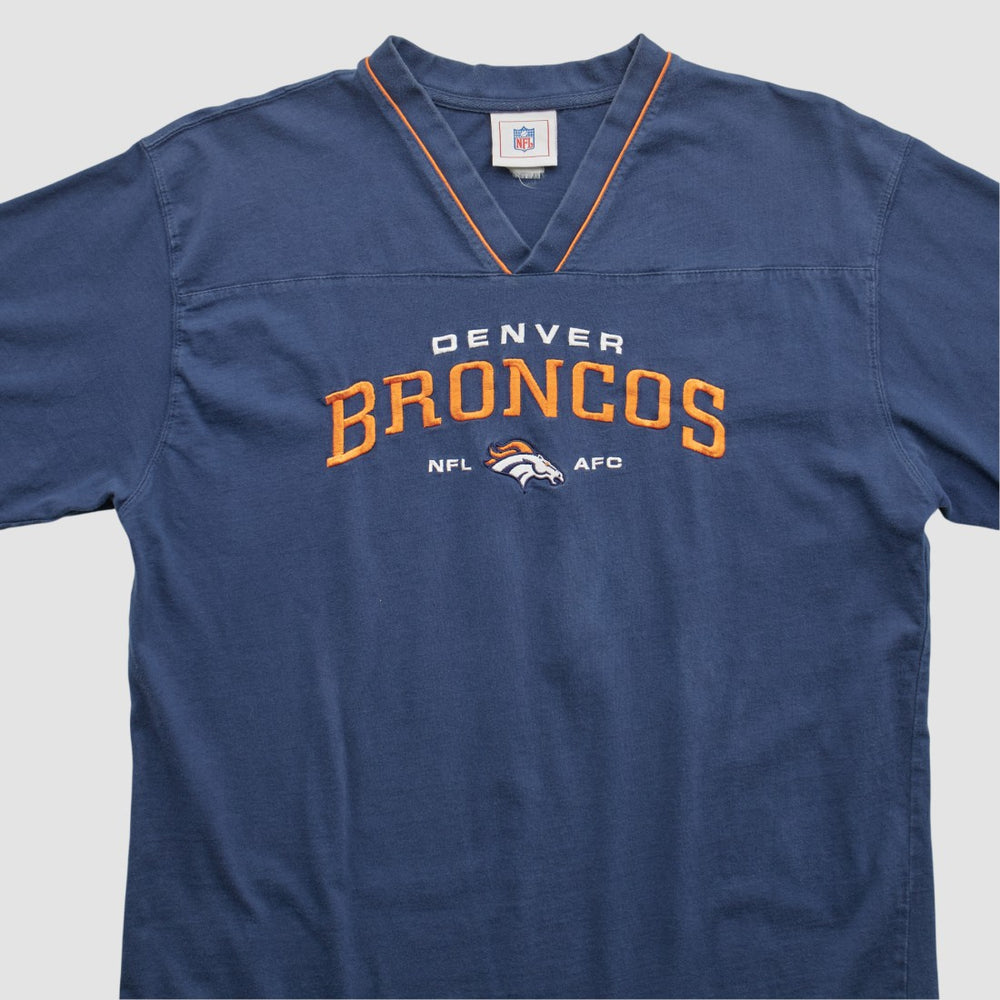 Denver Broncos NFL 2000s T-shirt Navy Real Vintage | Fanatics