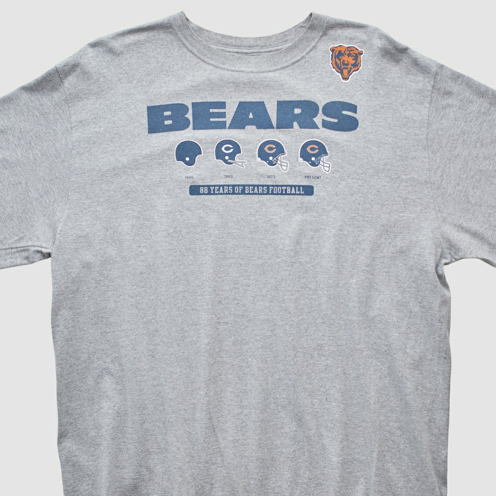 Chicago Bears Reebok 2000s Long Sleeve T-shirt Heather Gray Vintage | Fanatics