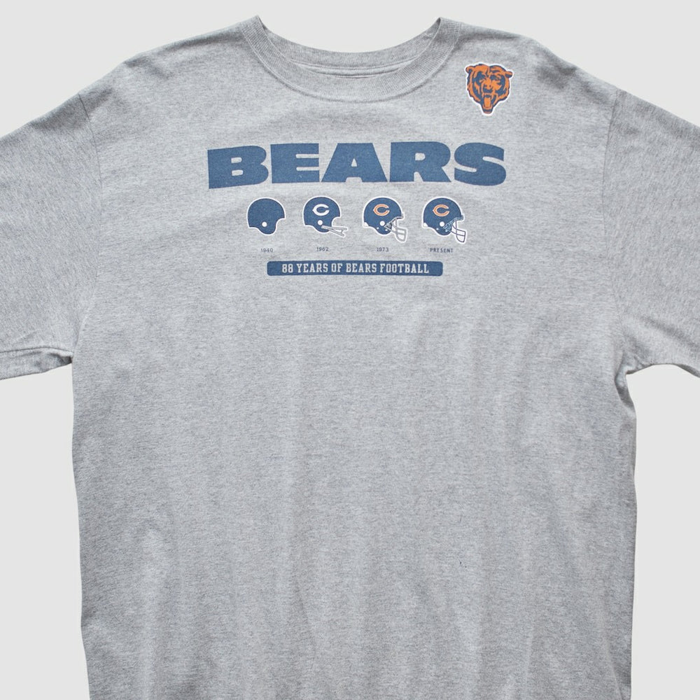 Chicago Bears Reebok 2000s Long Sleeve T-shirt Heather Gray Vintage | Fanatics