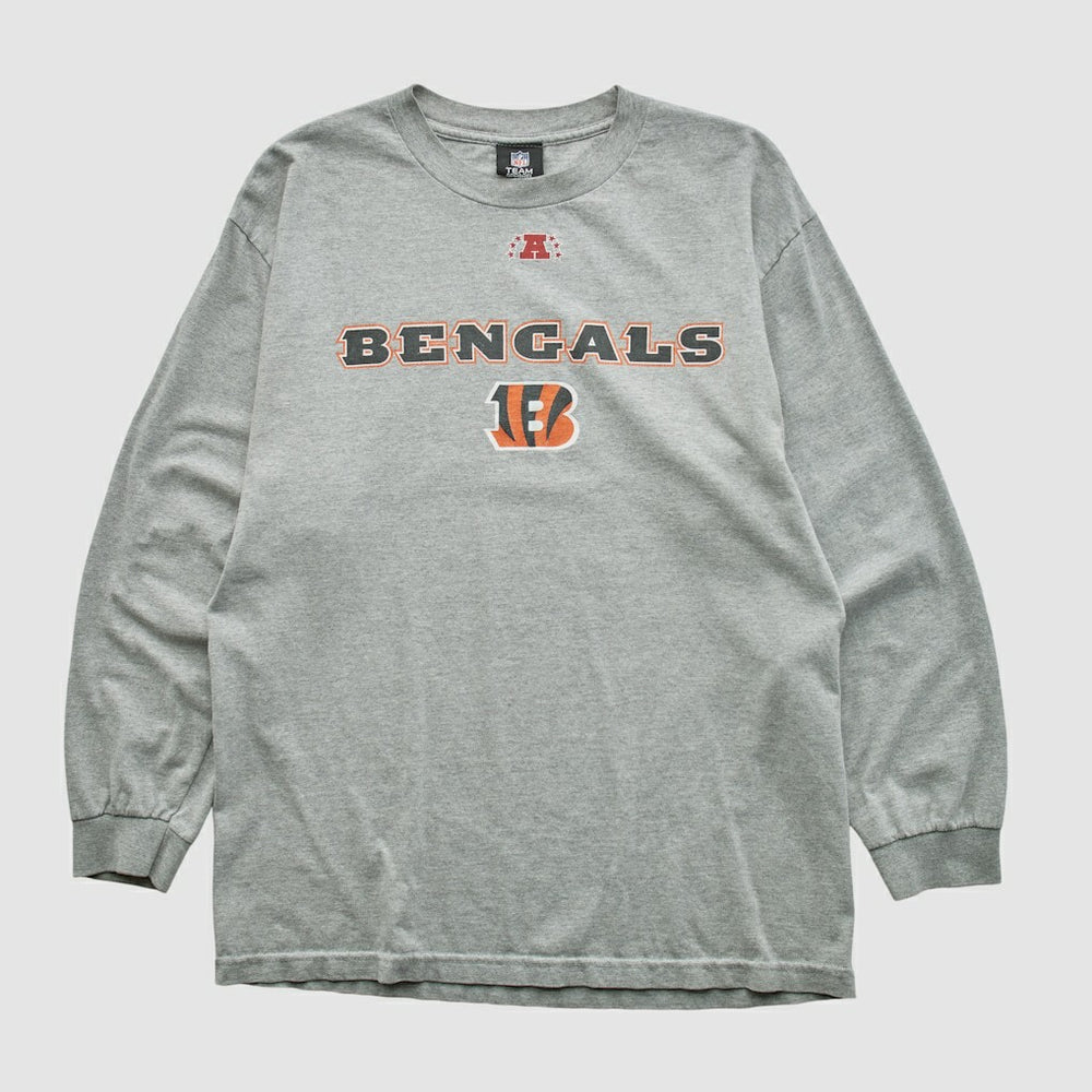 Cincinnati Bengals NFL 2010s Long Sleeve T-shirt Heather Gray Vintage | Fanatics