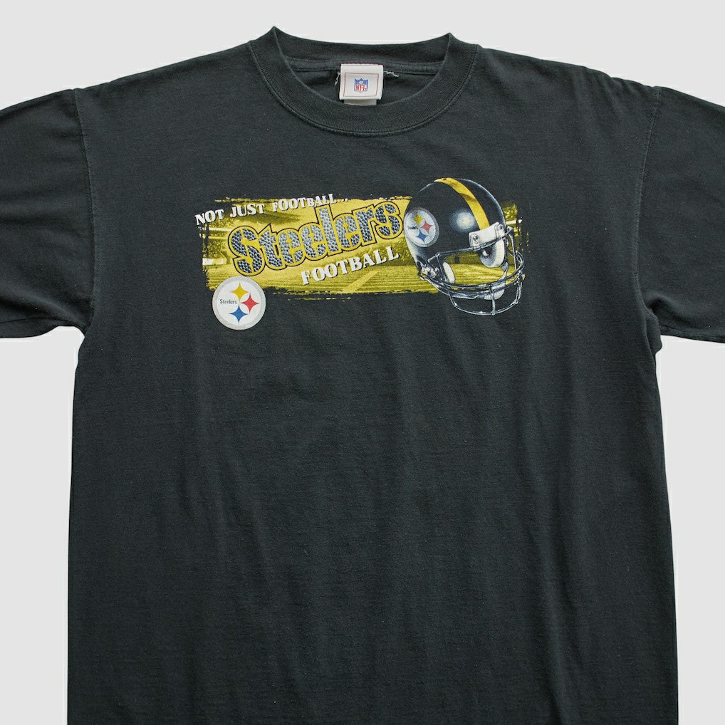 Pittsburgh Steelers NFL 2000s T-shirt Black Vintage | Fanatics