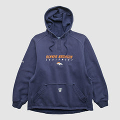 Denver Broncos Reebok 2000s Hooded Pullover Sweatshirt Navy Vintage | Fanatics