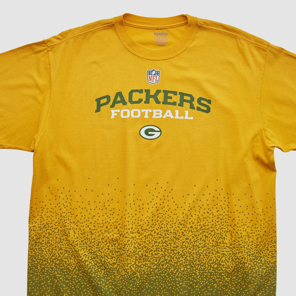 Green Bay Packers Reebok 2000s T-shirt Yellow Vintage | Fanatics
