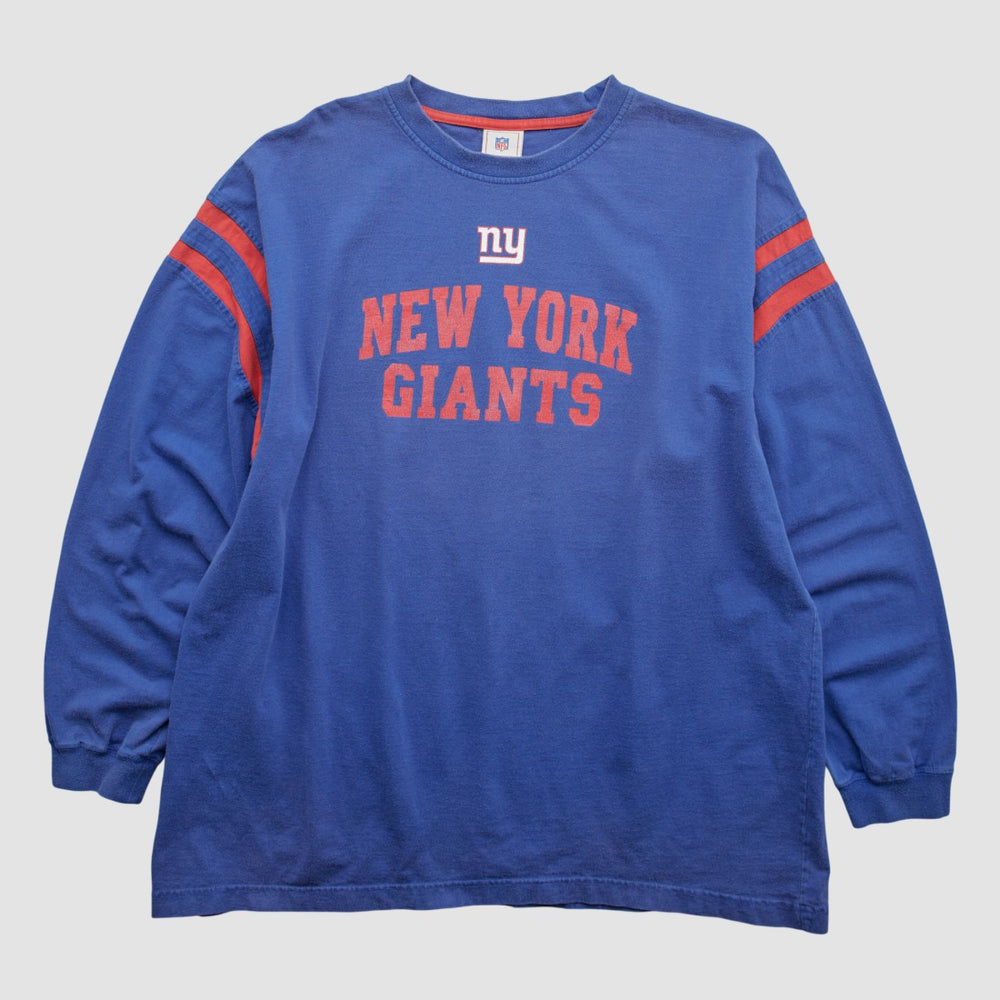 New York Giants NFL 2000s Long Sleeve T-shirt Blue Vintage | Fanatics