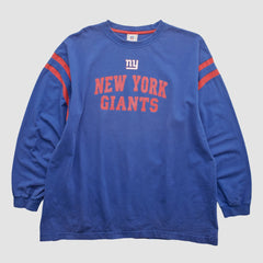 New York Giants NFL 2000s Long Sleeve T-shirt Blue Vintage | Fanatics
