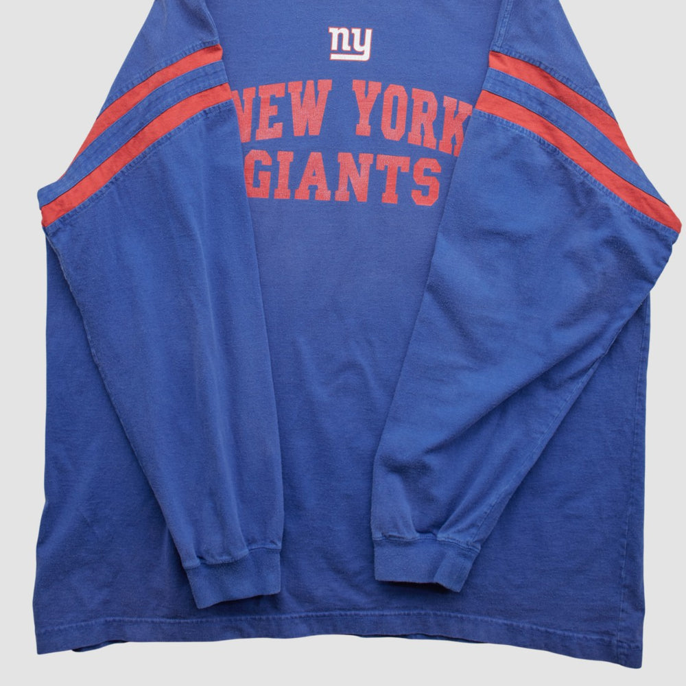New York Giants NFL 2000s Long Sleeve T-shirt Blue Vintage | Fanatics