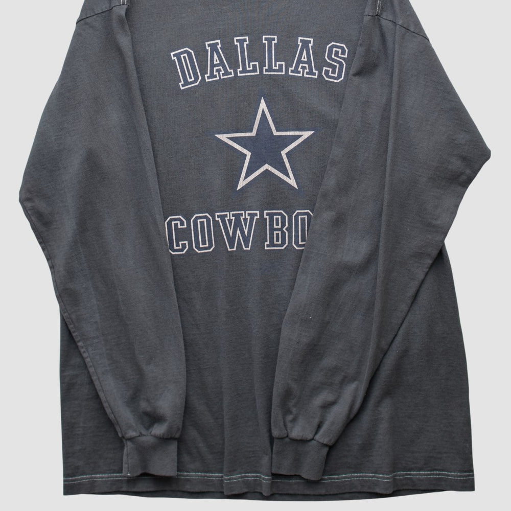 Dallas Cowboys Reebok 2000s Long Sleeve T-shirt Charcoal Vintage | Fanatics