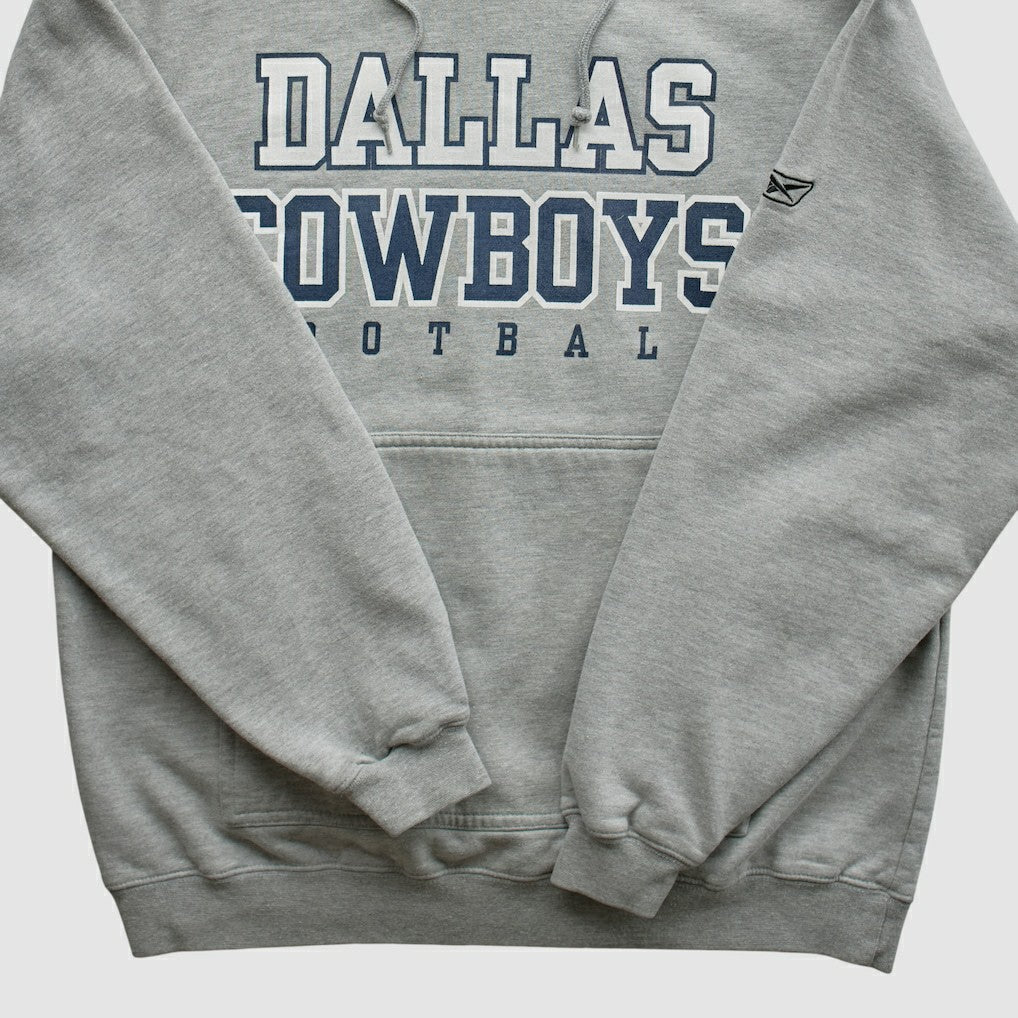 Dallas Cowboys Reebok 2000s Hooded Pullover Sweatshirt Heather Gray Vintage | Fanatics