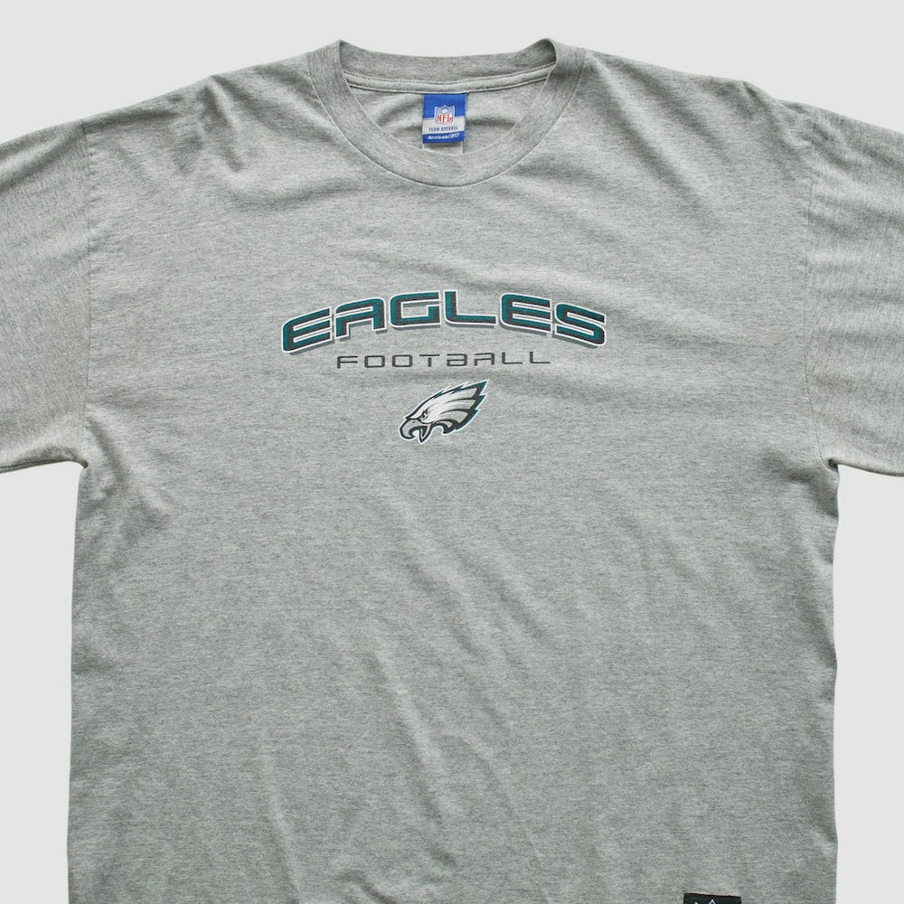 Philadelphia Eagles Reebok 2000s Long Sleeve T-shirt Heather Gray Vintage | Fanatics