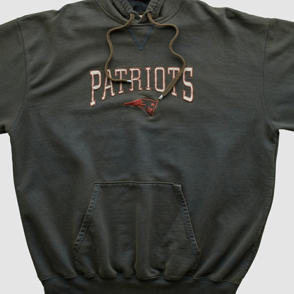 New England Patriots NFL 2000s Hooded Pullover Sweatshirt Black Vintage | Fanatics
