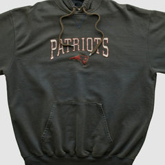 New England Patriots NFL 2000s Hooded Pullover Sweatshirt Black Vintage | Fanatics
