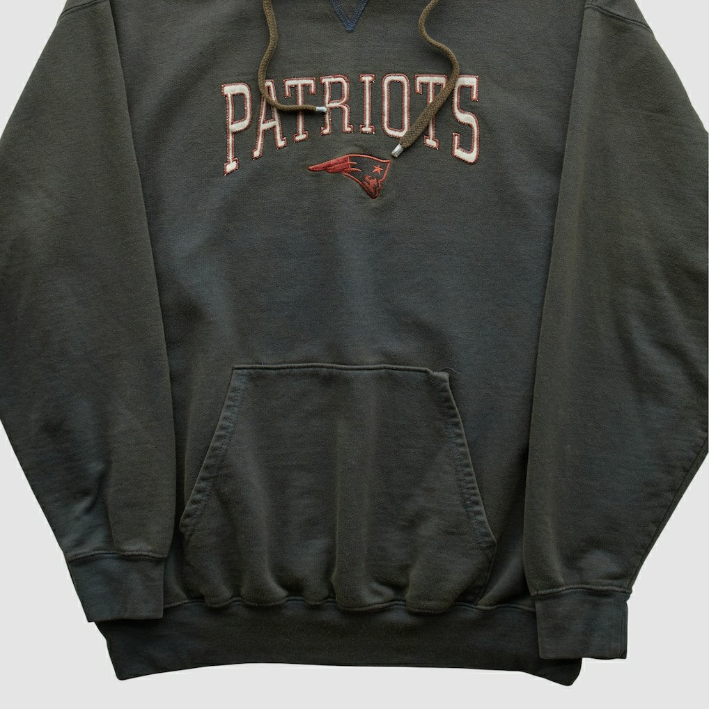 New England Patriots NFL 2000s Hooded Pullover Sweatshirt Black Vintage | Fanatics