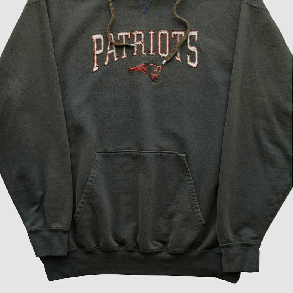 New England Patriots NFL 2000s Hooded Pullover Sweatshirt Black Vintage | Fanatics
