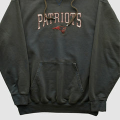 New England Patriots NFL 2000s Hooded Pullover Sweatshirt Black Vintage | Fanatics