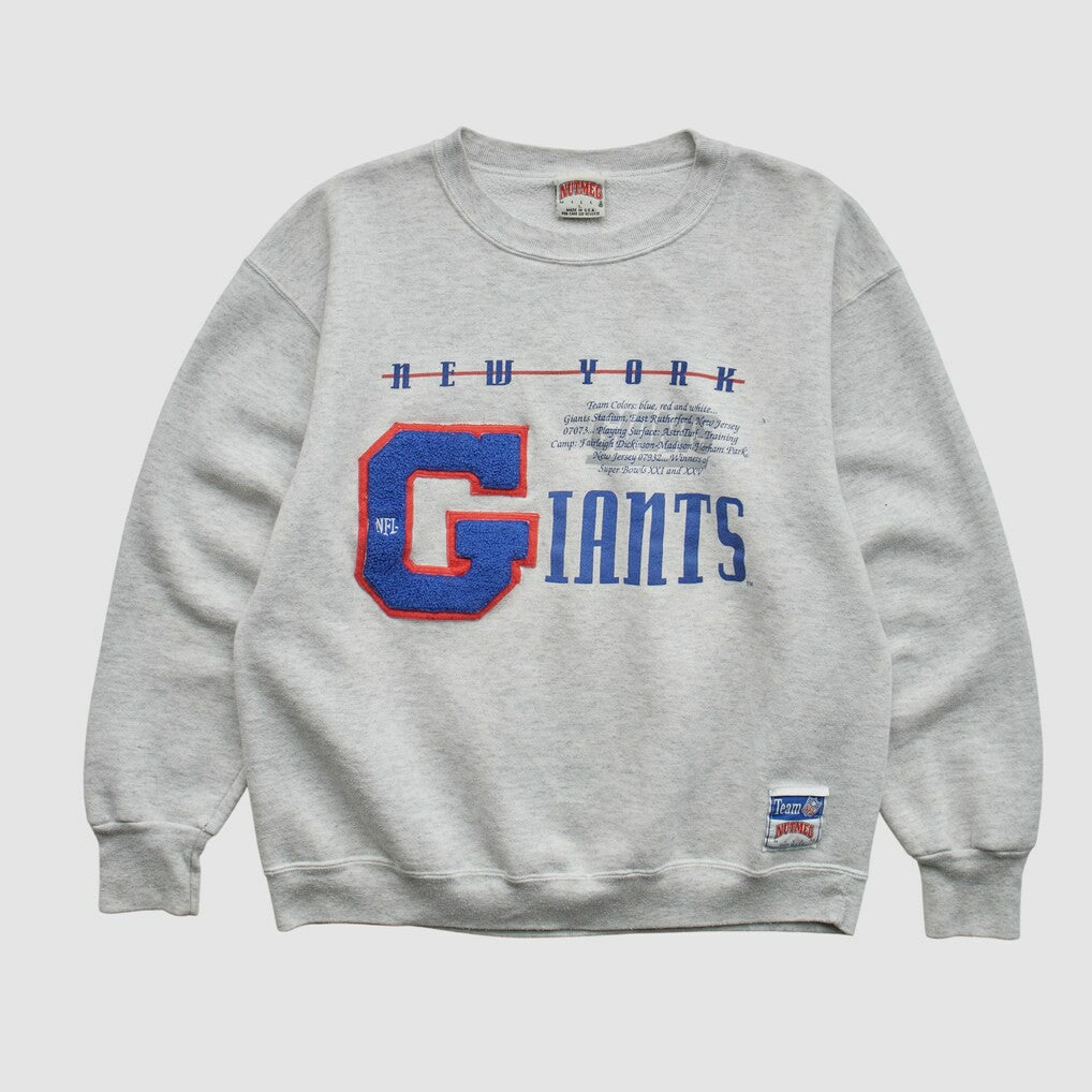 New York Giants Nutmeg Mills 90s Sweatshirt Heather Gray Vintage | Fanatics