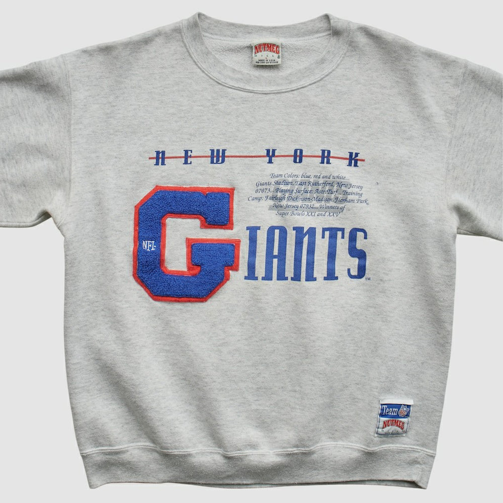 New York Giants Nutmeg Mills 90s Sweatshirt Heather Gray Vintage | Fanatics