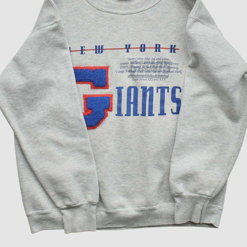 New York Giants Nutmeg Mills 90s Sweatshirt Heather Gray Vintage | Fanatics