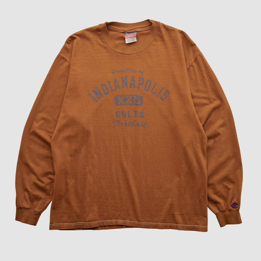 Indianapolis Colts Champion 2000s Long Sleeve T-shirt Clay Vintage | Fanatics