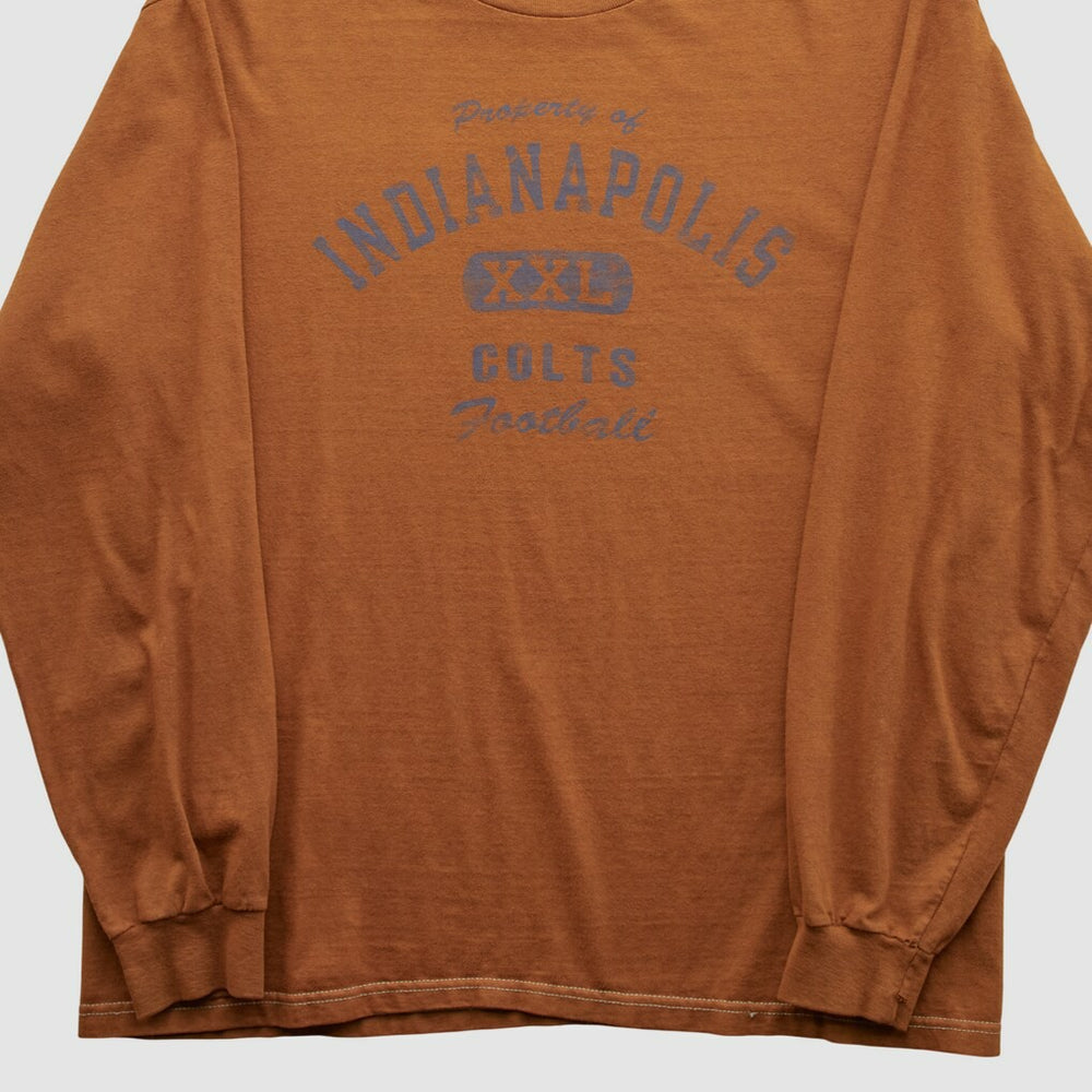 Indianapolis Colts Champion 2000s Long Sleeve T-shirt Clay Vintage | Fanatics