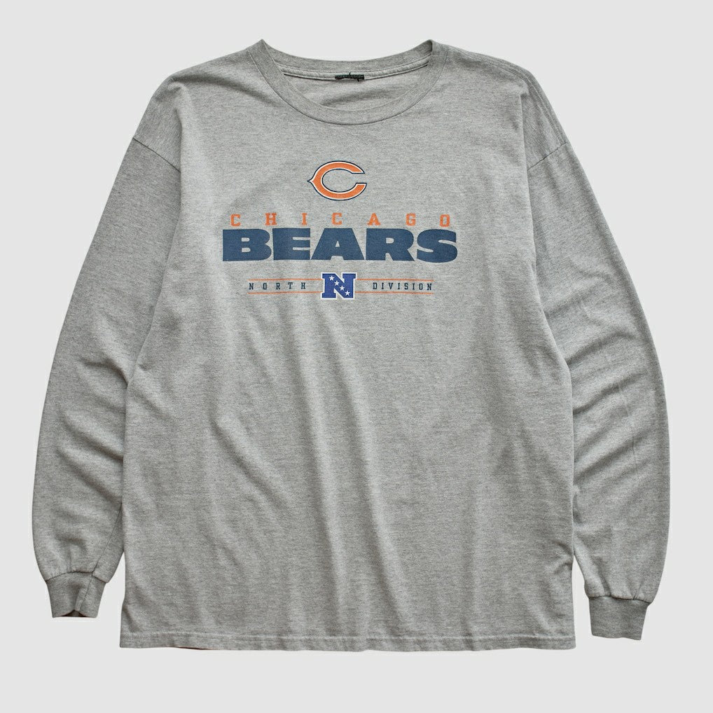 Chicago Bears 2010s Long Sleeve T-shirt Heather Gray Vintage | Fanatics