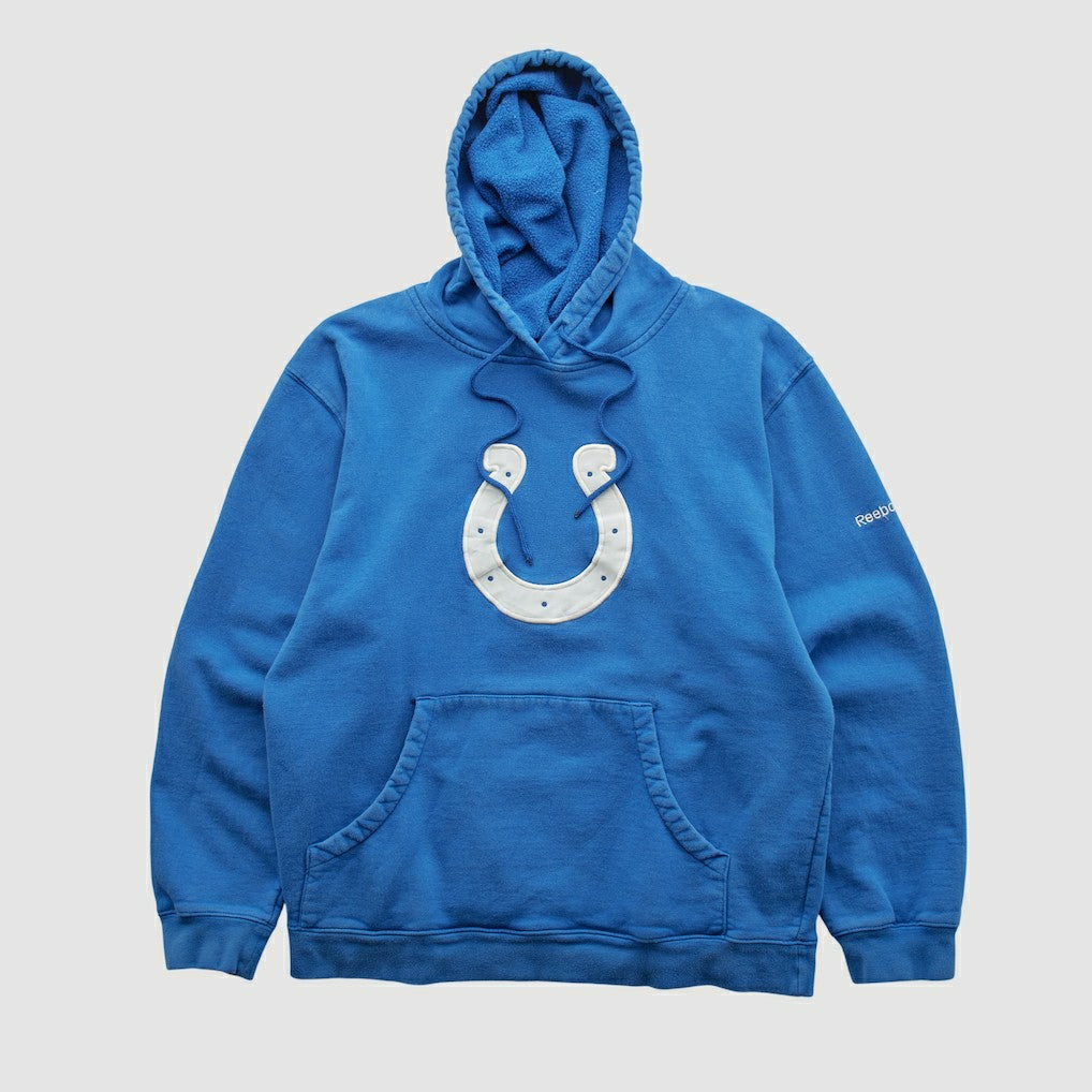 Indianapolis Colts Reebok 2000s Hooded Pullover Sweatshirt Blue Vintage | Fanatics