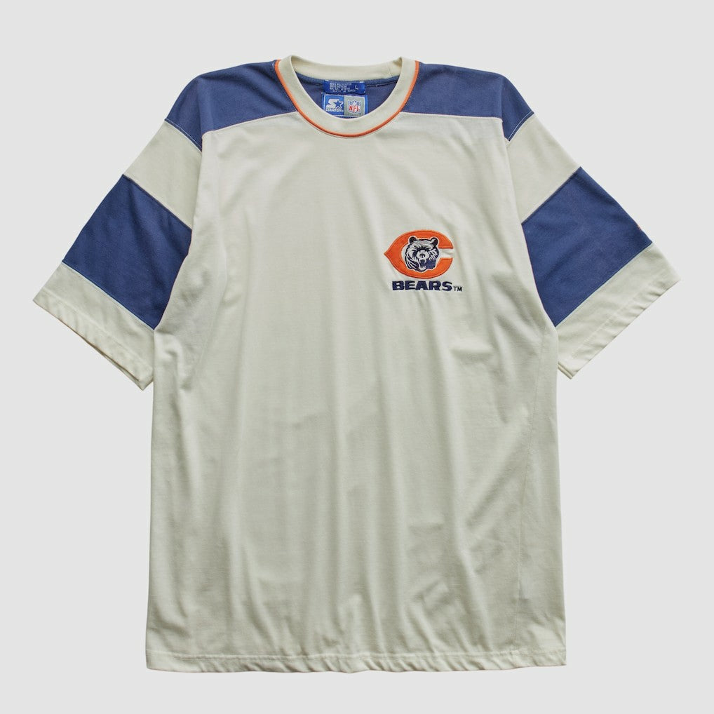 Chicago Bears Starter 90s T-shirt White Vintage | Fanatics