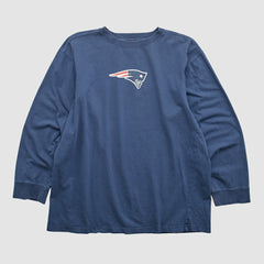 New England Patriots NFL 2000s Long Sleeve T-shirt Navy Vintage | Fanatics