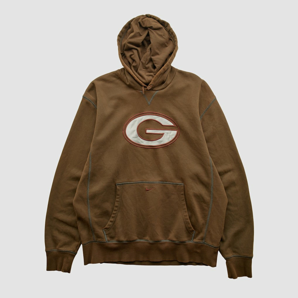 Green Bay Packers 2000s Hooded Pullover Sweatshirt Brown Vintage | Fanatics